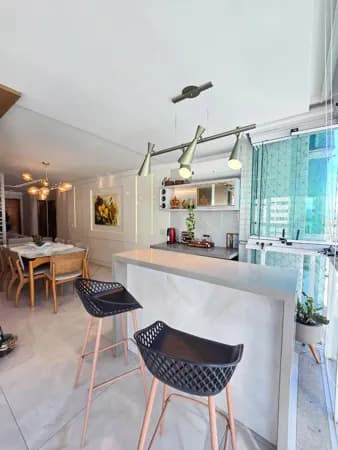 Apartamento 138m², 3 quartos, 1 suíte, varanda gourmet, 2 vagas, lazer completo
