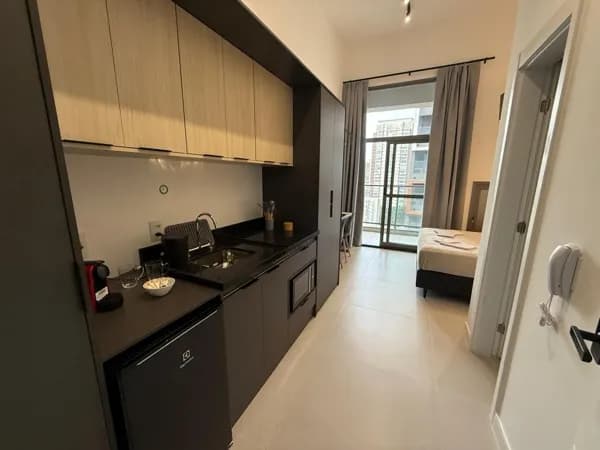 Studio moderno, porteira fechada, 25m² a venda no Brooklin