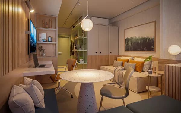 Studio 27m² no Brooklin