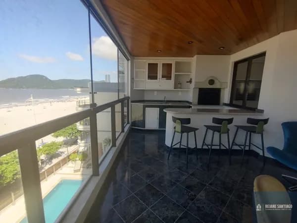Apartamento Mobiliado Frente Mar, 4 Quartos Sendo 2 Suítes no Centro, Balneário Camboriú/SC