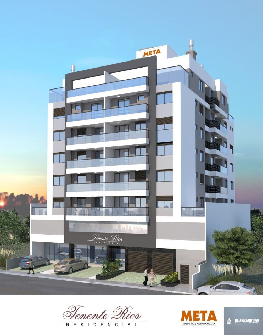 Apartamento novo, 2 quartos sendo 1 suíte no bairro Praia Comprida, São José/SC