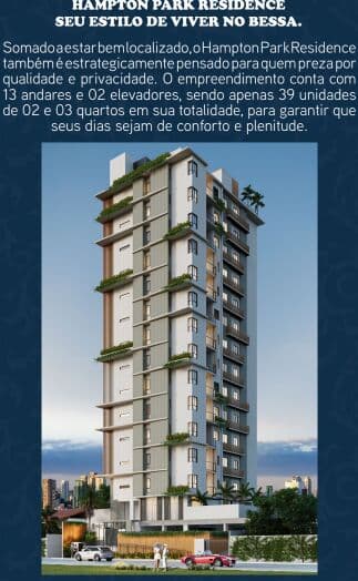 Apartamento em Bessa, João Pessoa/PB