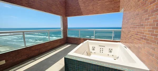 ✨Cobertura Duplex 3 dormitórios FRENTE MAR EM MONGAGUÁ ✨