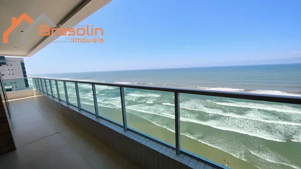✨ Apartamento 3 dormitórios 3 vagas Residencial FRENTE MAR EM MONGAGUÁ ✨ Bairro Centro – Residencial novo lazer completo e vista privilegiada do litoral! 🌊