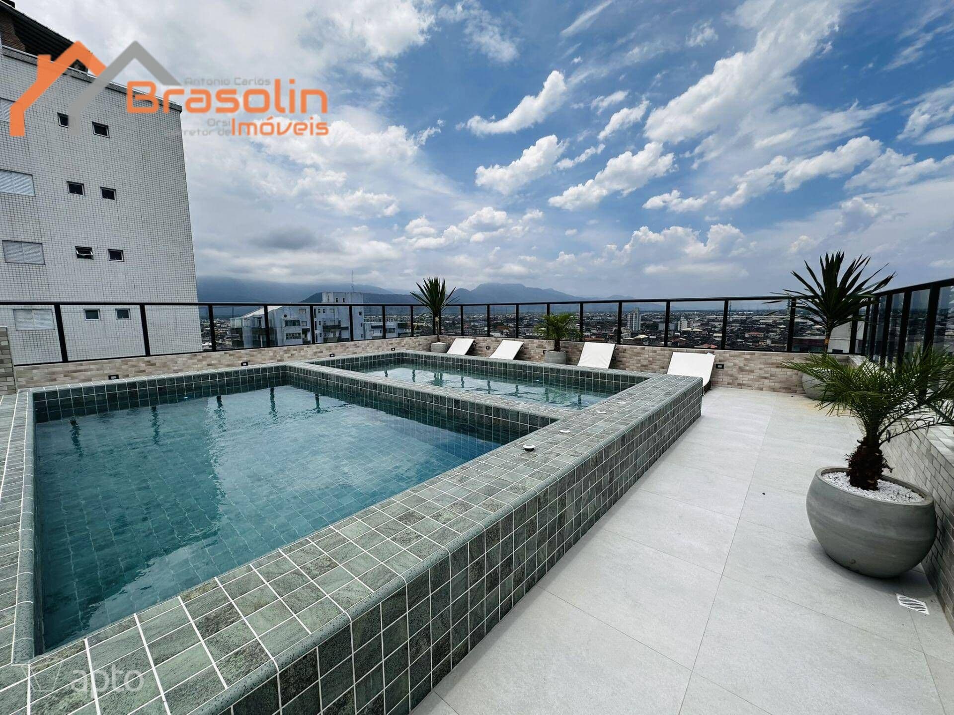 Apartamento novo 2 Dormitórios uma suíte, Caiçara - `Praia Grande/SP