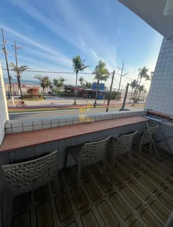 Apartamento frente mar, 2 dormitórios, 1 vaga privativa, aviação