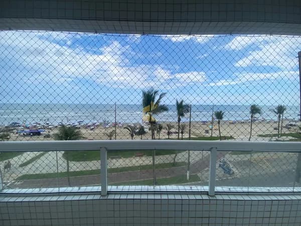 Apartamento vista mar 2 dormitórios, sendo 1 suite, 1 vaga, caiçara