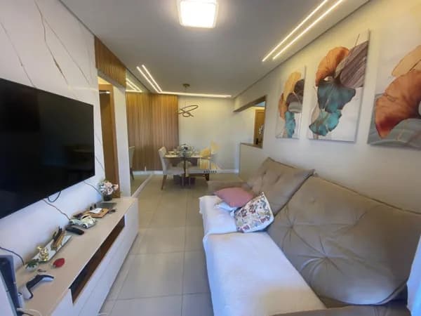 Apartamento mobiliado, 2 dormitórios sendo 1 suite, 1 vaga, Guilhermina