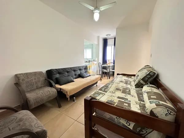 Apartamento Mobiliado à venda no bairro Tupi em Praia Grande, SP. 1 dormitório!