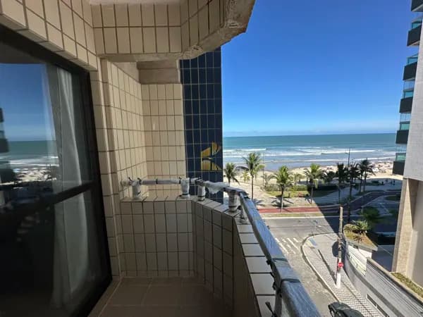 Apartamento com 2 dormitorios com vista mar no Caiçara, Praia Grande, sp