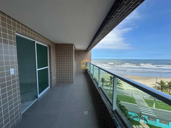 Apartamento vista mar 2 dormitórios 1 suíte e 1 vaga de garagem