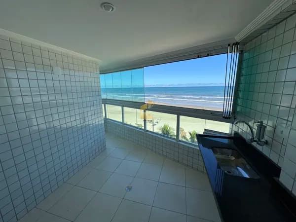 Apartamento frente mar, 3 dormitorios sendo uma 1 suite, Solemar