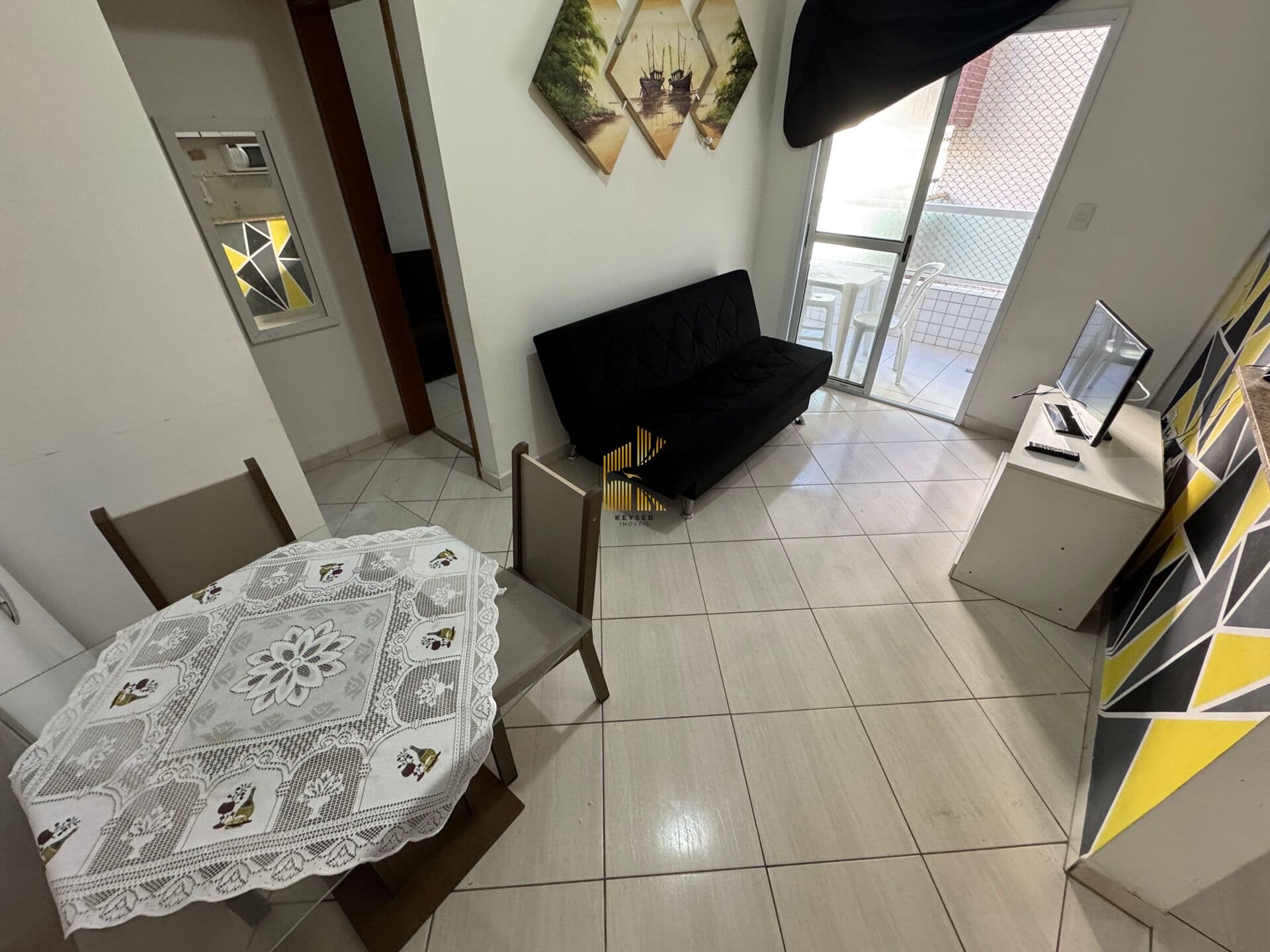 Apartamento 1 dormitorio, 1 vaga, caiçara