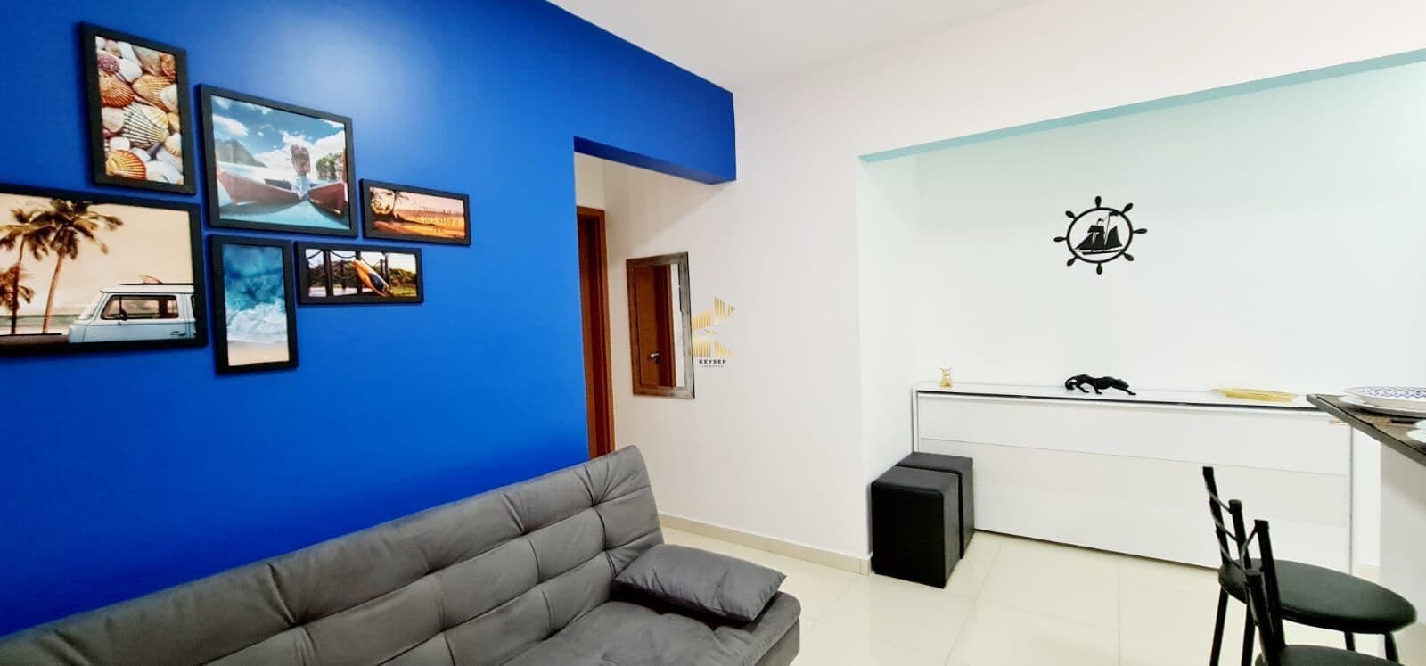 Apartamento vista mar 1 dormitório uma vaga de garagem no bairro maracanã