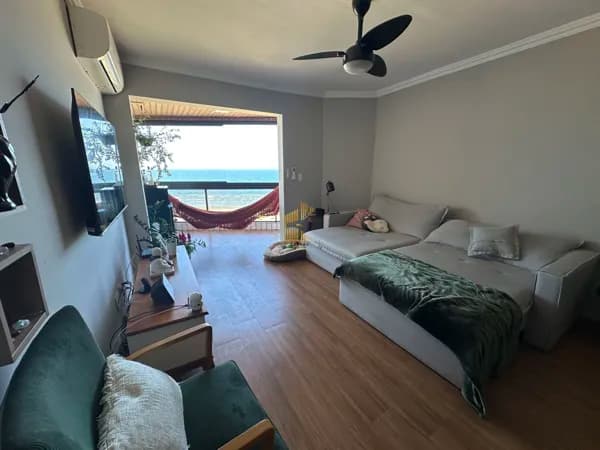 Apartamento frente mar 3 dormitórios 1 suíte e 1 vaga de garagem