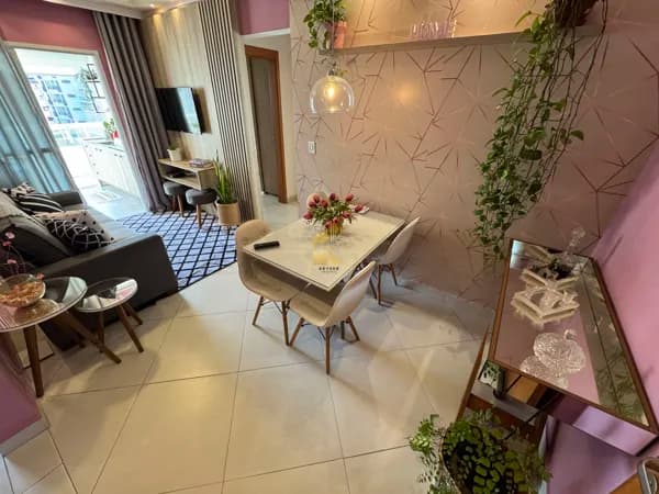Apartamento 2 dormitórios sendo 1 suite, 1 vaga, Boqueirão