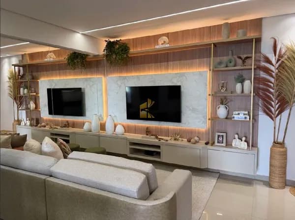 Apartamento Garden Alto Padrão Decorado, 3 dormitórios sendo 2 suítes, Canto do Forte .