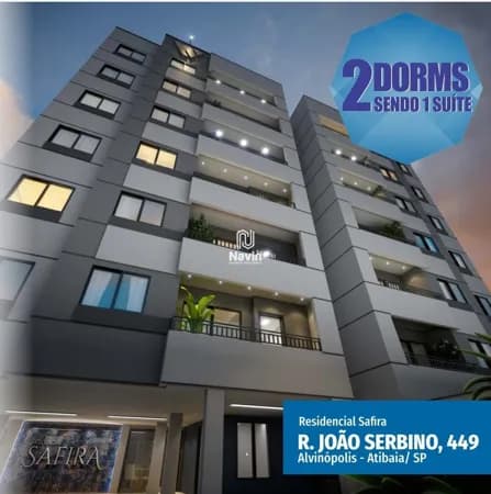 Excelente apartamento com 2 dormitórios à venda em Atibaia/SP