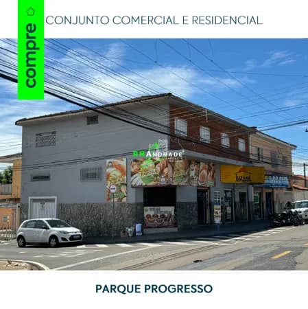 Conjunto comercial e residencial no Parque Progresso