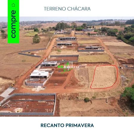 Terreno de Chácara no Recanto das Primaveras
