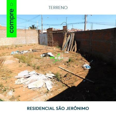 Terreno de Esquina no Residencial São Jerônimo