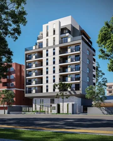 Apartamento Padrão no Juvevê, 2 Suítes, 2 Vagas, 96,16 m² privativos