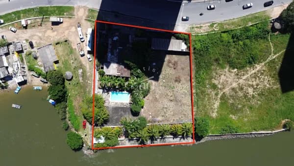 Terreno beira-mar com 3900 m2 à venda em Barra de Jangada