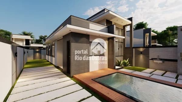 Casa linear com 3 quartos a 2 quadra da rodovia