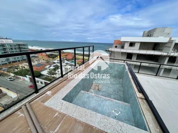 Cobertura linear vista mar com 3 suítes a 50m da Praia de Costazul