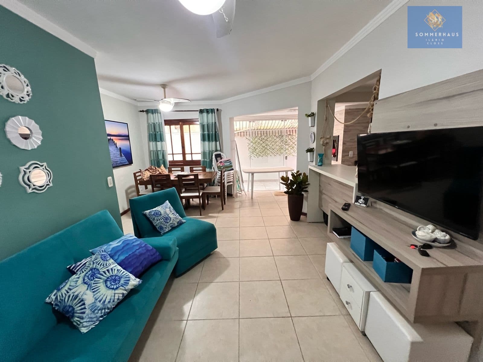Apartamento 2 dormitórios beira mar com terraço
