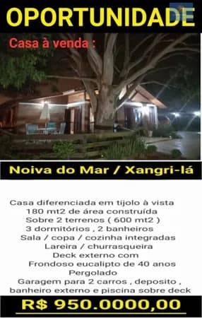 Casa de esquina em 2 terrenos em Noiva do Mar