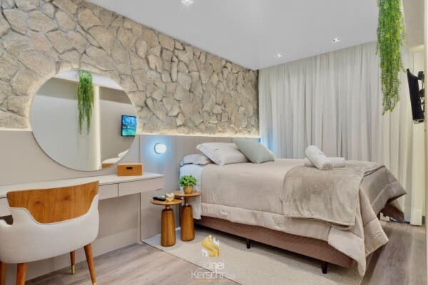 Apartamento 1 Suíte Mobiliado e Decorado no Centro de Canela