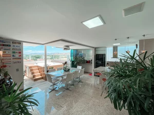 Cobertura exclusiva, com 3 suítes, jacuzzi e 4 vagas. À venda, no Bairro Dona Clara – Belo Horizonte