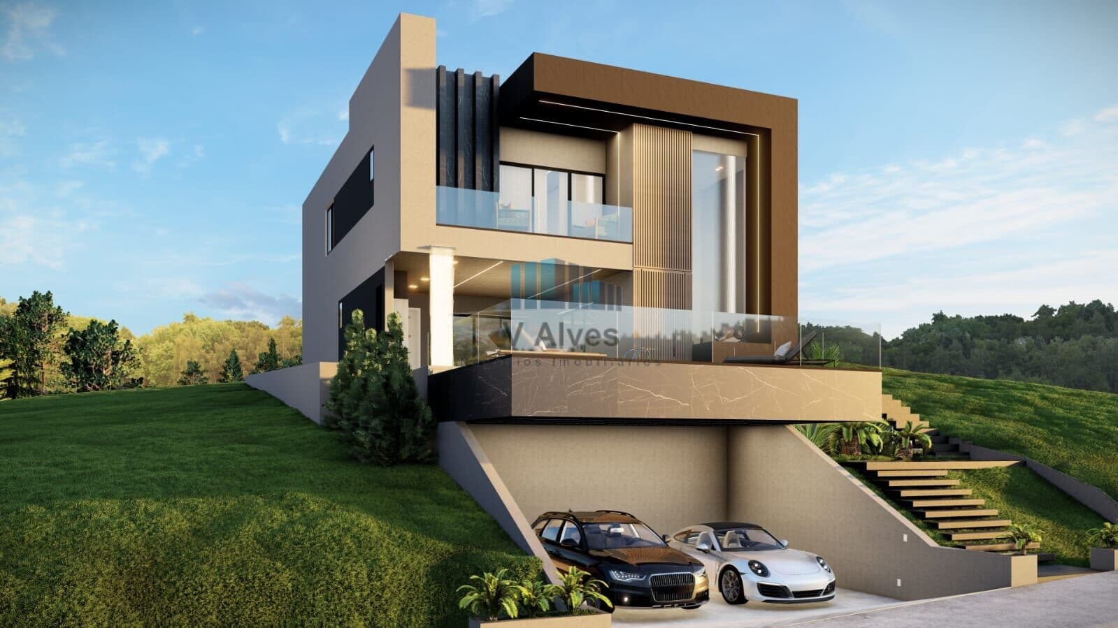 Residência de alto padrão com 305m² de área construída, 4 quartos, piscina aquecida e vista definitiva. À venda, no Gran Park Toscana em Vespasiano!