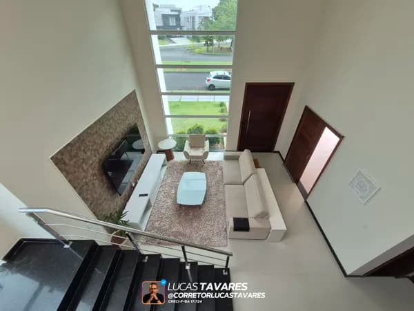 Casa Alto Padrão no Alphaville Litoral Norte 1 | 4 Suítes | Piscina | Frente para Praça