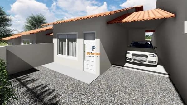 Casa térrea em construção no Centro de Guabiruba