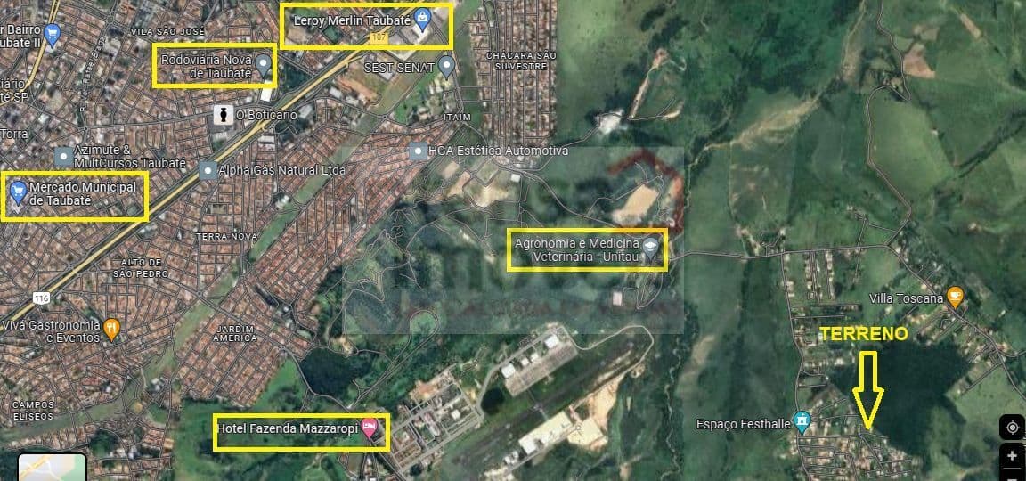 Lote/Terreno em Taubaté - Granjas Rurais Reunidas São Judas Tadeu