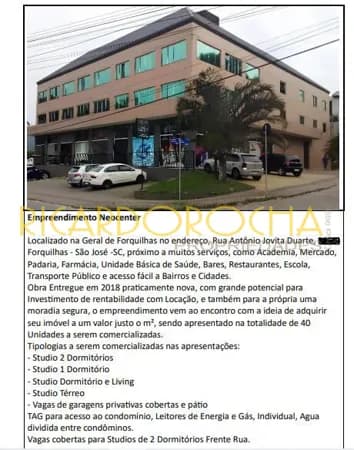 Apartamentos Studios, 1 e 2 Dormitórios - A partir de 89 Mil | Forquilhas | São José - SC