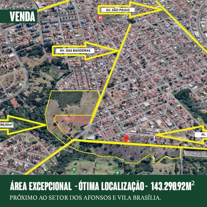 Terreno à venda no bairro Jardim Maria Inês em Aparecida de Goiânia/GO