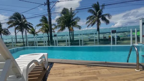 🏢 Apartamento Frente Mar na Vila Atlântica – Mongaguá 🌊✨