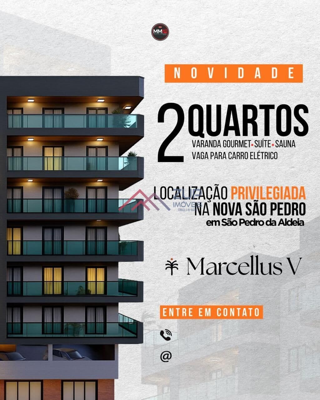 Apartamento alto padrão, Residencial Marcellus V, Nova São Pedro, São Pedro da Aldeia-RJ