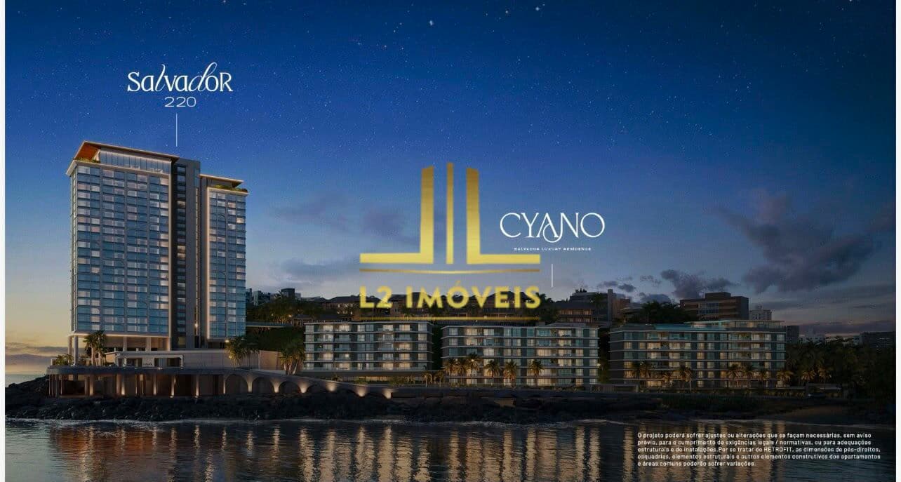 LANÇAMENTO - 2/4 SENDO 1 SUÍTE - 73M² - FRENTE MAR - SALVADOR 220 - RIO VERMELHO