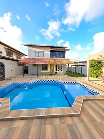 CASA ALTO PADRÃO - 4/4 COM SUÍTE - 221M² - PISCINA PRIVATIVA - VILAS DO ATLÂNTICO