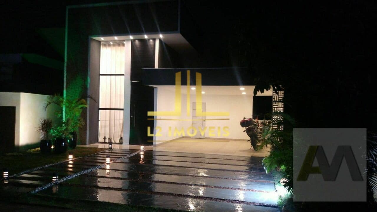 CASA ALTO PADRÃO EM CONDOMÍNIO - 4 QUARTOS COM 2 SUÍTE - ALPHAVILLE LITORAL NORTE II