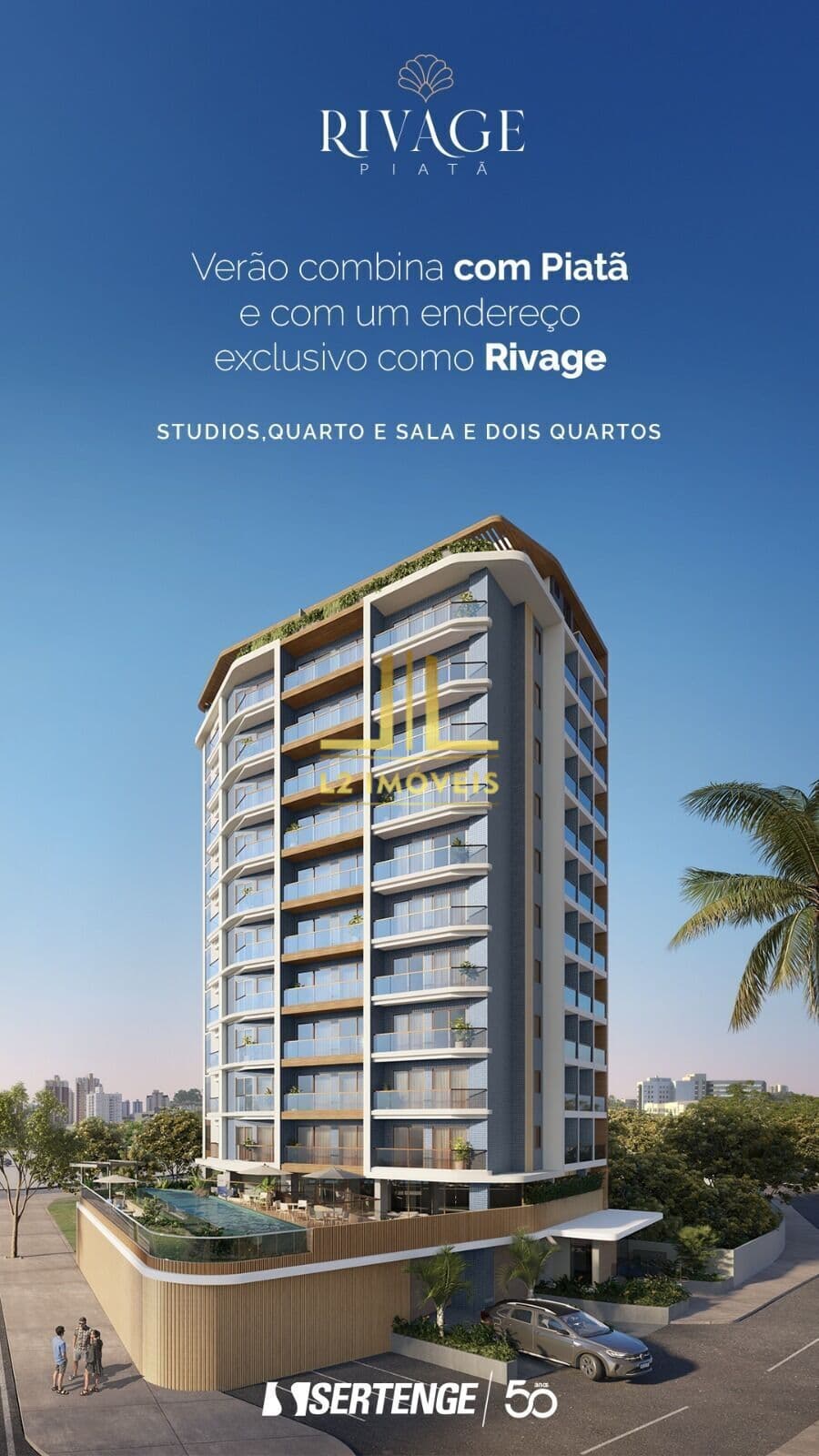 LANÇAMENTO RIVAGE PIATÃ - APARTAMENTOS COM VISTA MAR