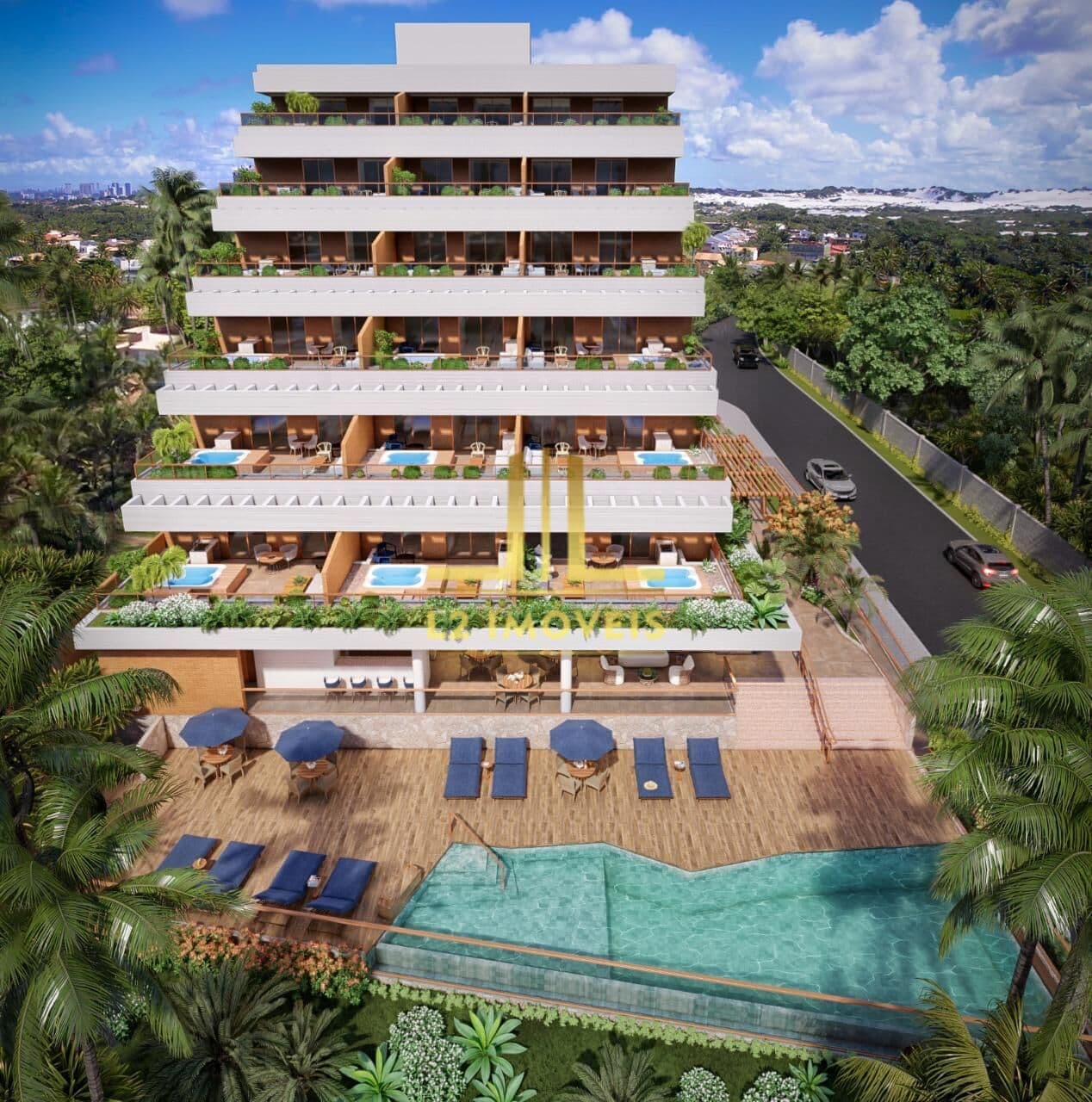 LANÇAMENTO - QUARTO E SALA - 34M² - AZURE BEACH - PEDRA DO SAL