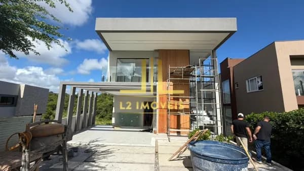 CASA DUPLEX NOVA - 4 SUÍTES - 250M² - 04 VAGAS - ALPHAVILLE LITORAL NORTE 2