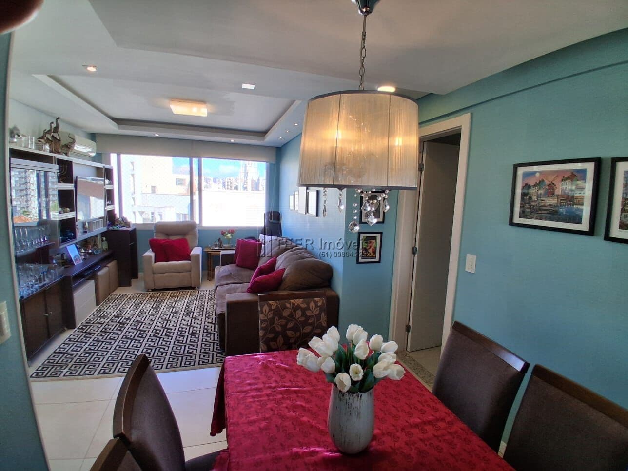 Apartamento Padrão 3 dormitórios com suíte 2 garagens MOBILIADO andar alto