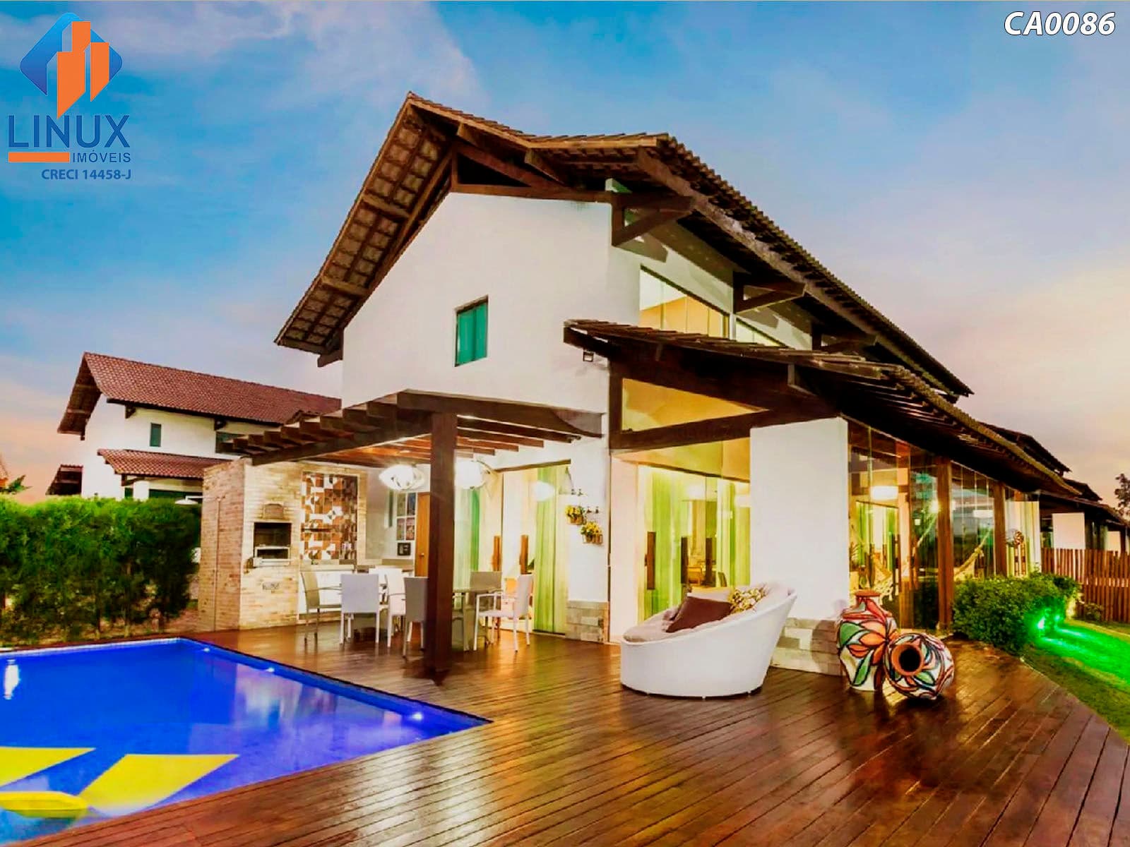 Casa Duplex Mobiliada no Cond. Jardim Gravatá em Gravatá à Venda (CA0086-PV)