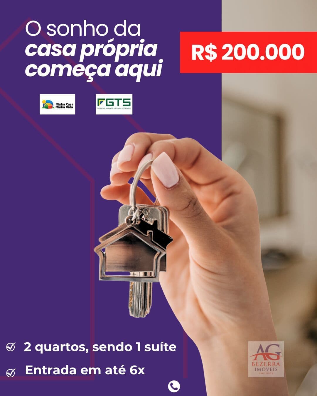 Casa À Venda Com 2 Quartos - Loteamento Oásis - Juazeiro do Norte/CE